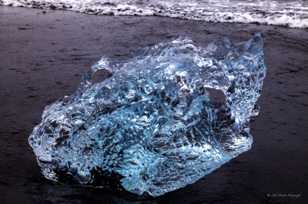 Iceberg on black sand beach-9233 Iceberg on black sand beach-9233